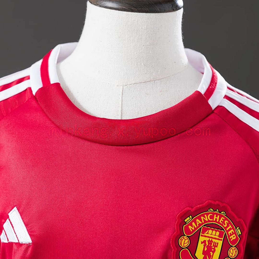 M-U 25_26 Home kids kit Jersey SZIE 16-28 8
