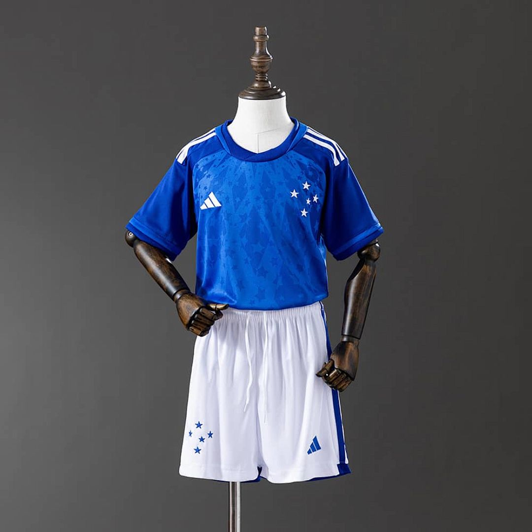 Cruzeiro 24_25 Home kids kit Jersey SIZE16-28
