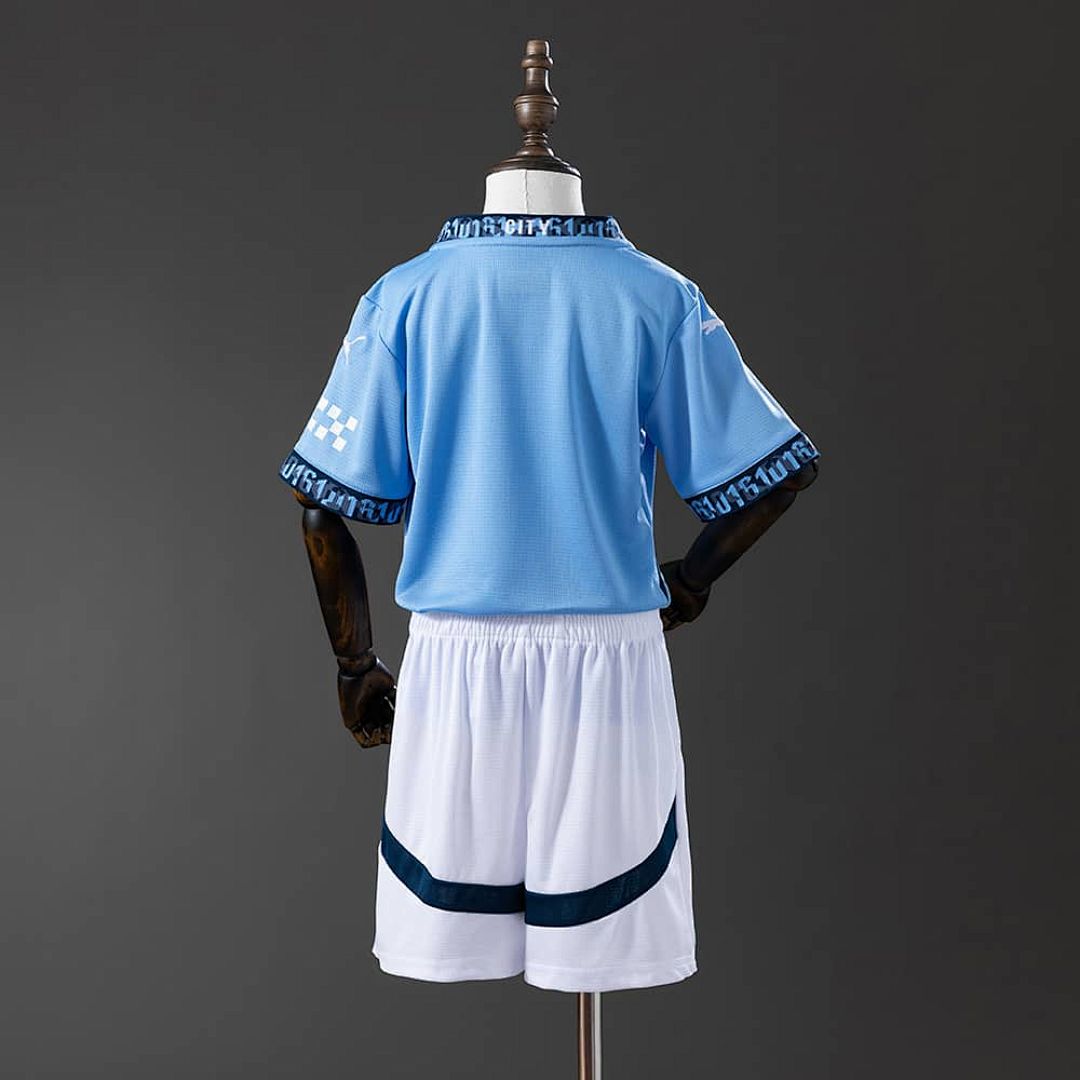 Manchester City 24_25 Home kids kit Jersey SZIE 16-28 11