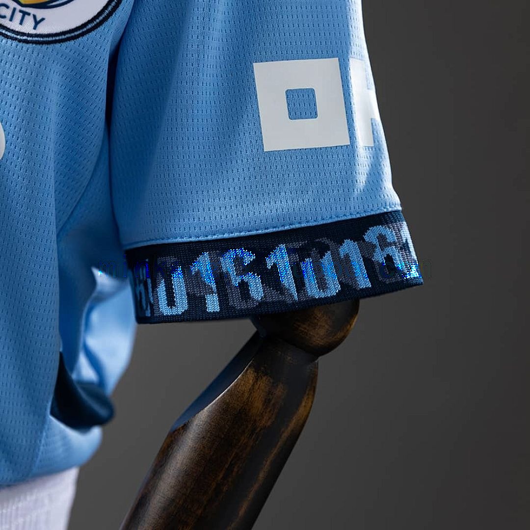 Manchester City 24_25 Home kids kit Jersey SZIE 16-28 4