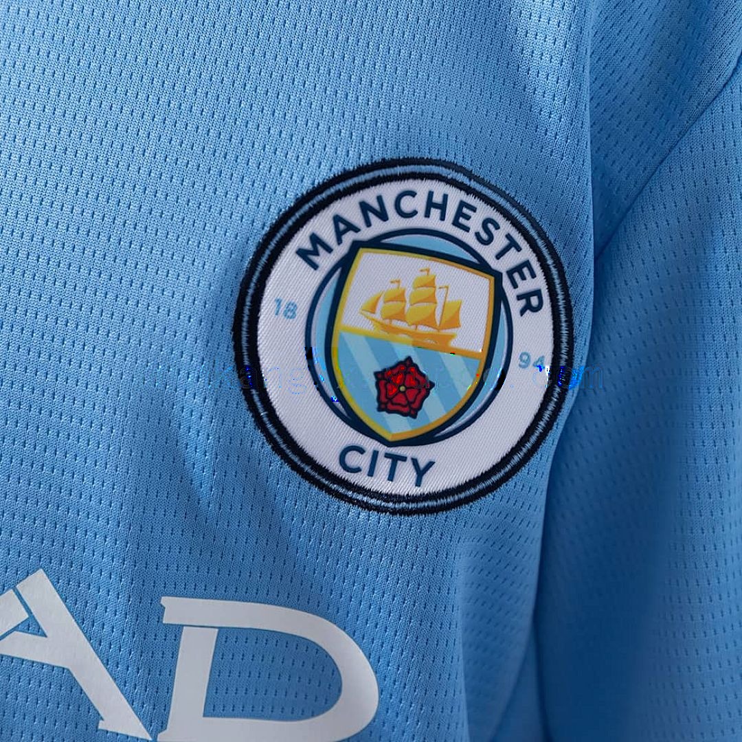 Manchester City 24_25 Home kids kit Jersey SZIE 16-28 6
