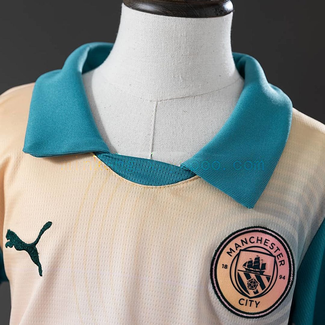 Manchester City 24_25 Fourth Away kids kit Jersey SZIE 16-28 8