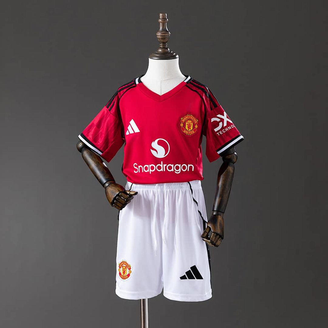 M-U 25_26 Home kids kit Jersey SIZE16-28