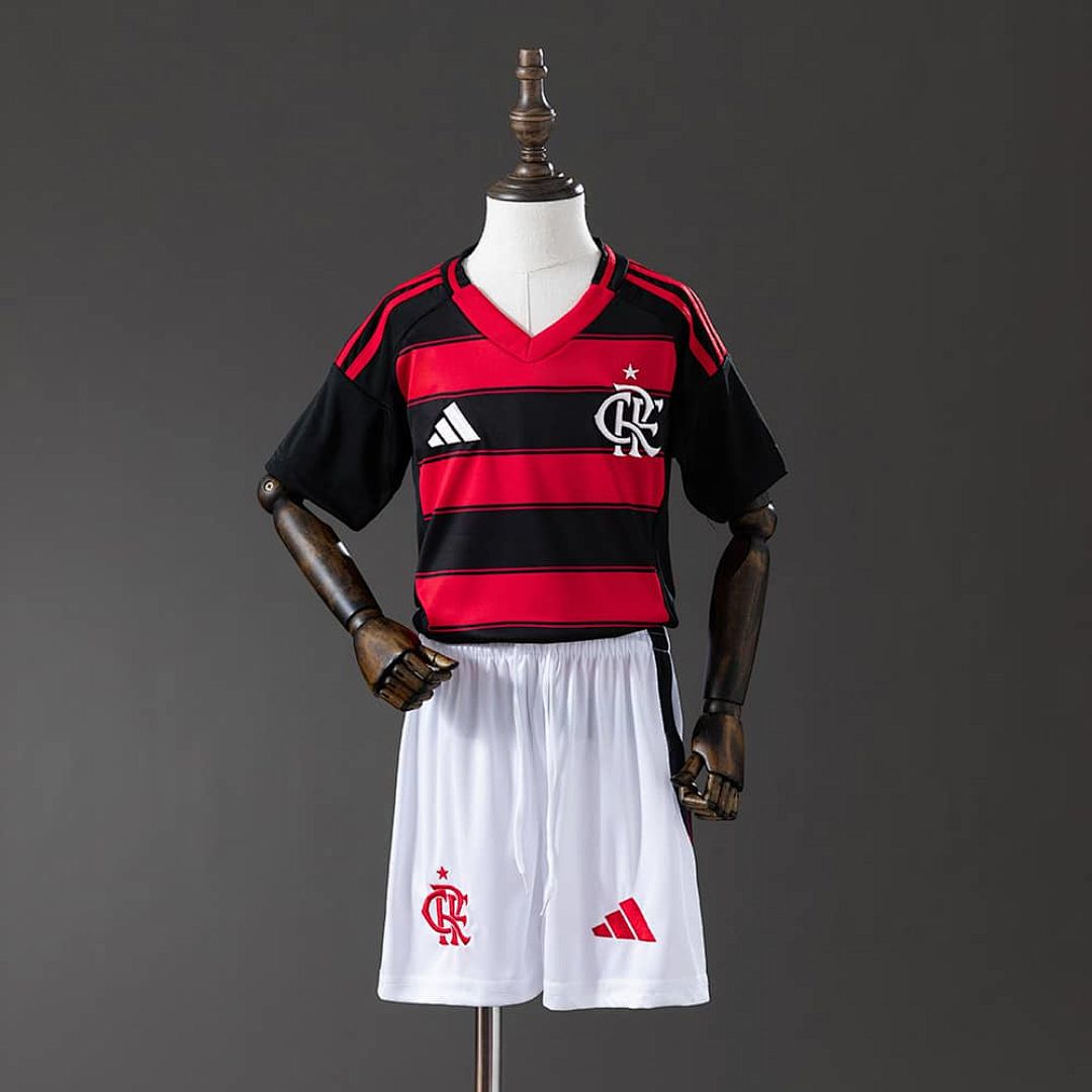 Flamengo 25_26 Home kids kit Jersey SIZE 16-28
