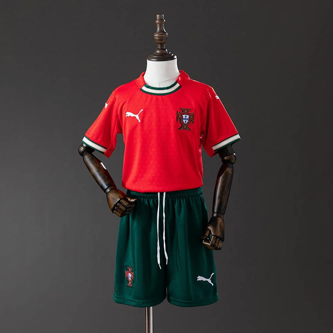 Portugal 25_26 Home kids kit Jersey SIZE 16-28
