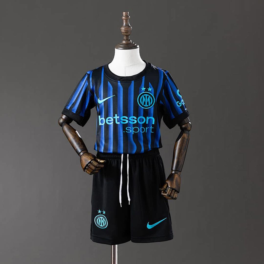 Inter Milan 25_26 Home kids kit Jersey SIZE 16-28