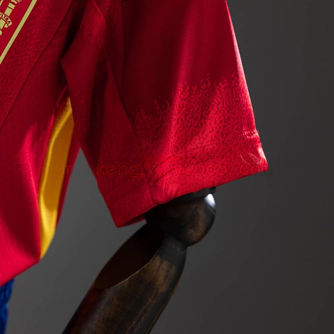 Spain 2024 Home Full kids kit Jersey SIZE 16-28 4