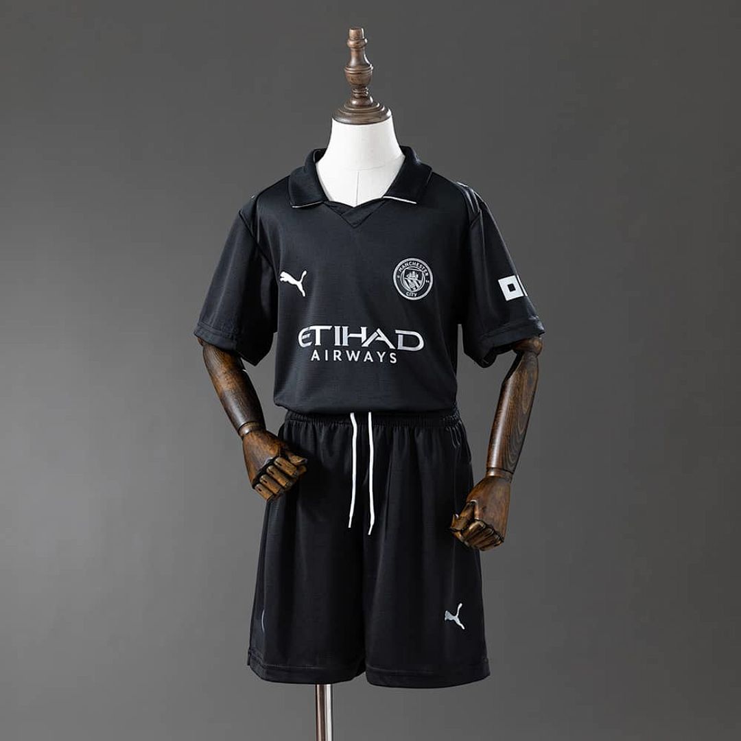 Manchester City 25_26 Away Full kids kit Jersey