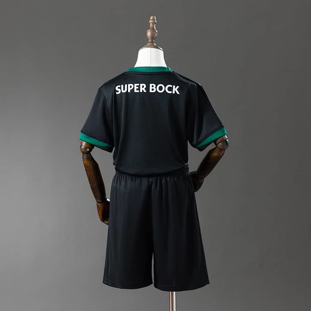 Sporting Lisbon 25_26 Kids Kit Alternative Jersey Black Size：16-28 10