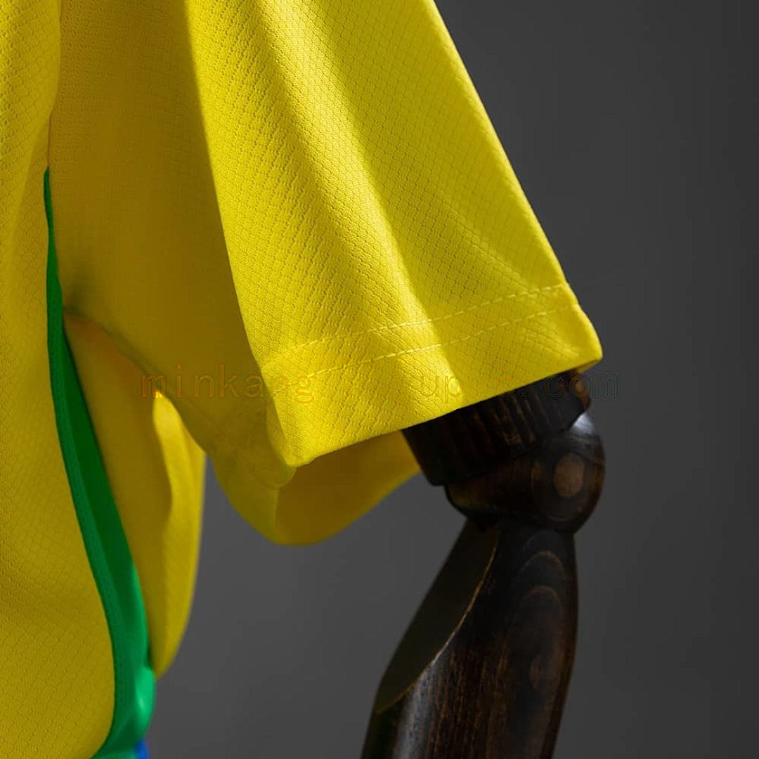 Brazil 2025 Home Kids Kit Jersey SIZE_16-28 5
