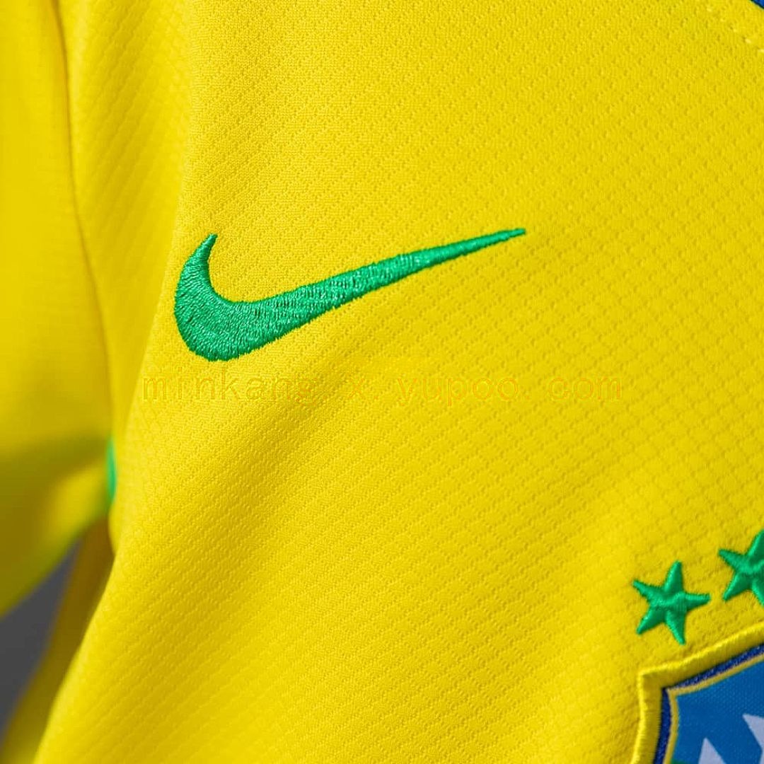 Brazil 2025 Home Kids Kit Jersey SIZE_16-28 6