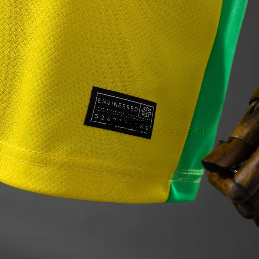 Brazil 2025 Home Kids Kit Jersey SIZE_16-28 9