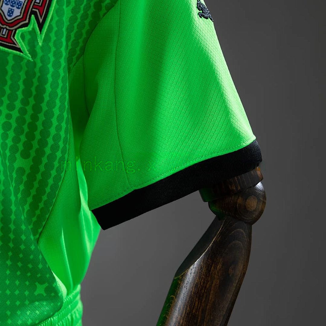 Portugal 2026 Fluorescent Green Kids Kit Jersey SIZE 16-28 5