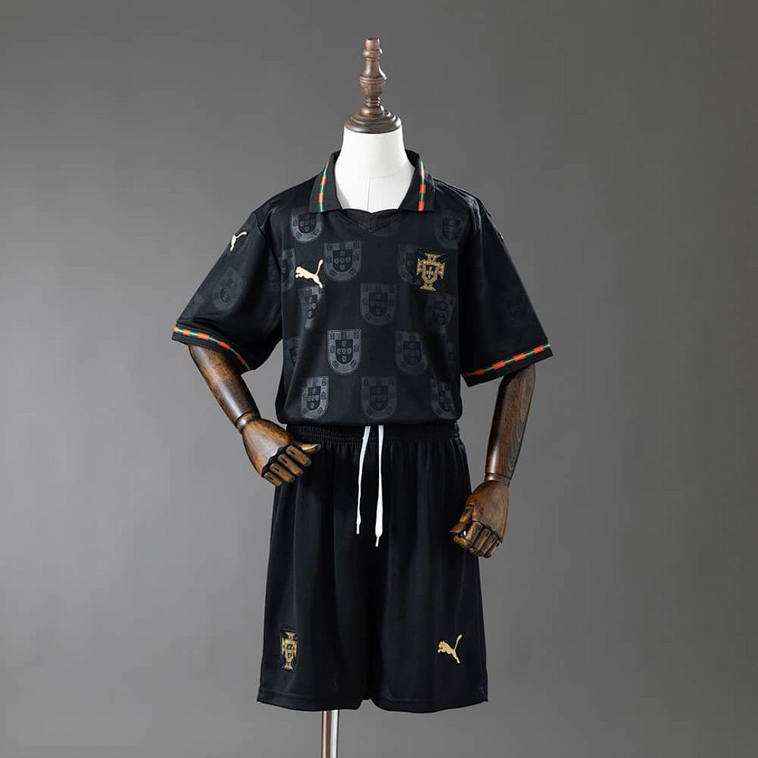 Portugal 2026 negro infantil kit camiseta Size 16-28