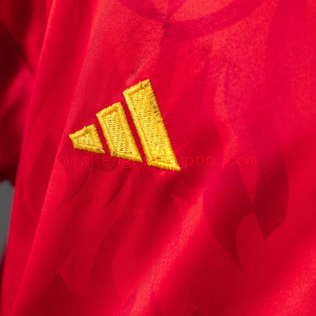 Belgium 2026 Home Kids Kit Jersey Size 16-28 5