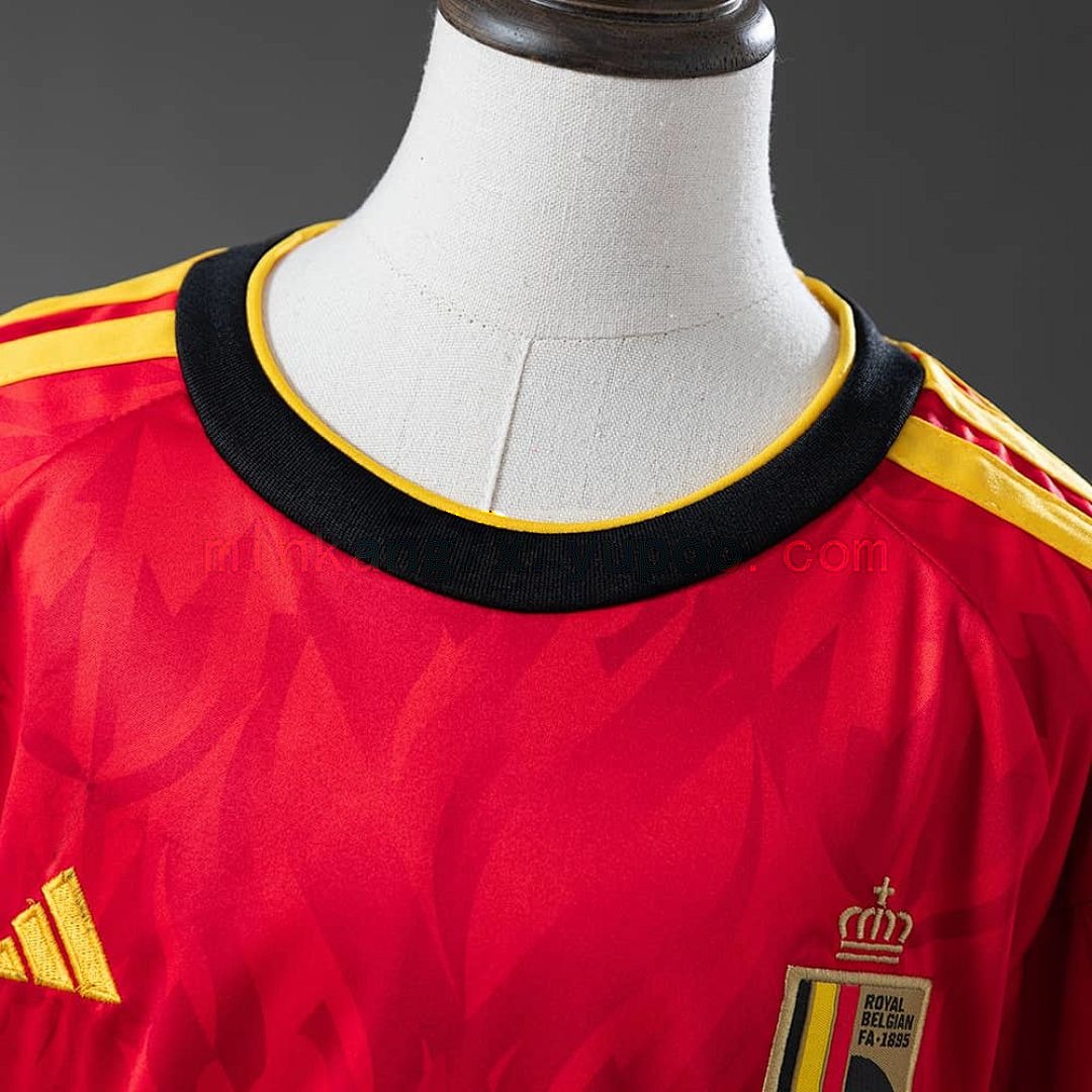 Belgium 2026 Home Kids Kit Jersey Size 16-28 7