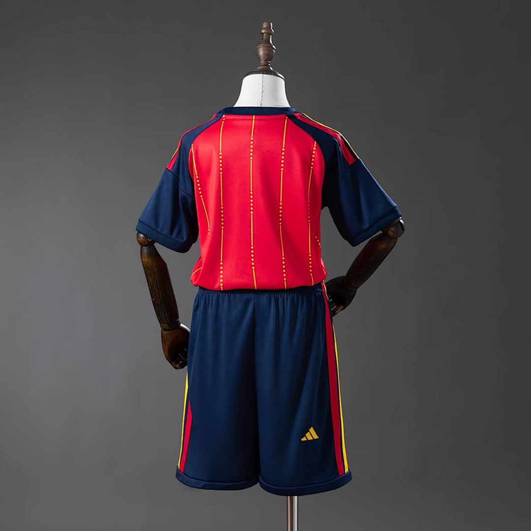 Spain 2026 Home Kids Kit Jersey Size 16-28 2