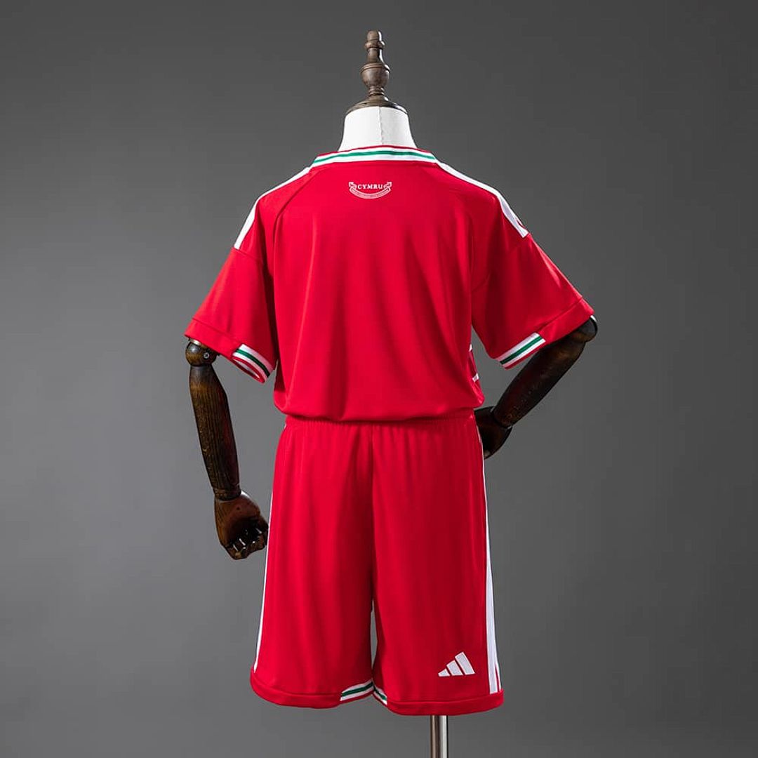 Wales 2026 Home Kids Kit Jersey Size 16-28 2