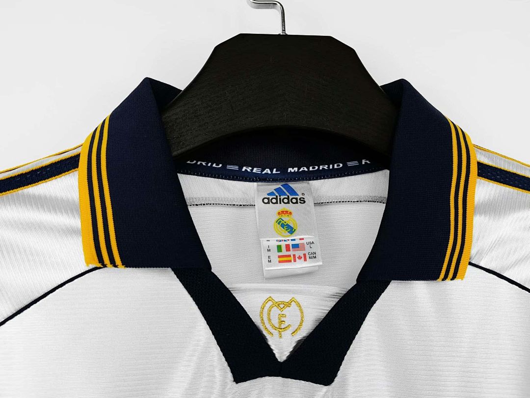 98-00 Real Madrid home white 4