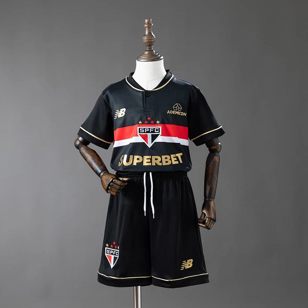 Sao Paulo 25_26 Third Away kids kit Jersey size 16-28