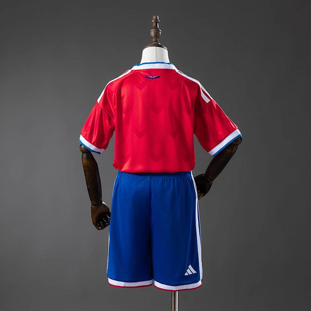 Chile 2026 Home Kids Kit Jerseys Size 16-28 2