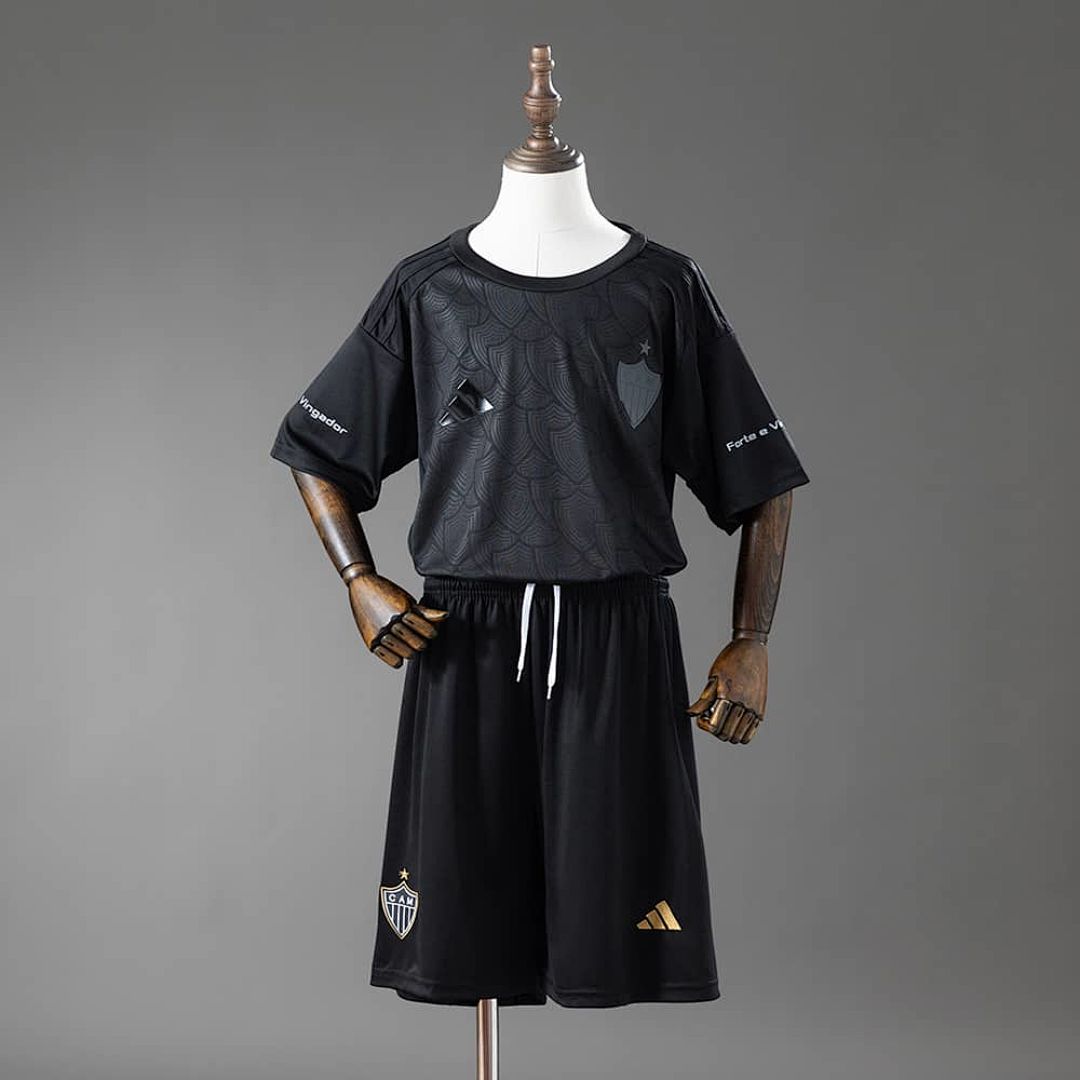 Atlético Mineiro 25_26 Limited Edition - Black Kids Kit Jersey SIZE 16-28