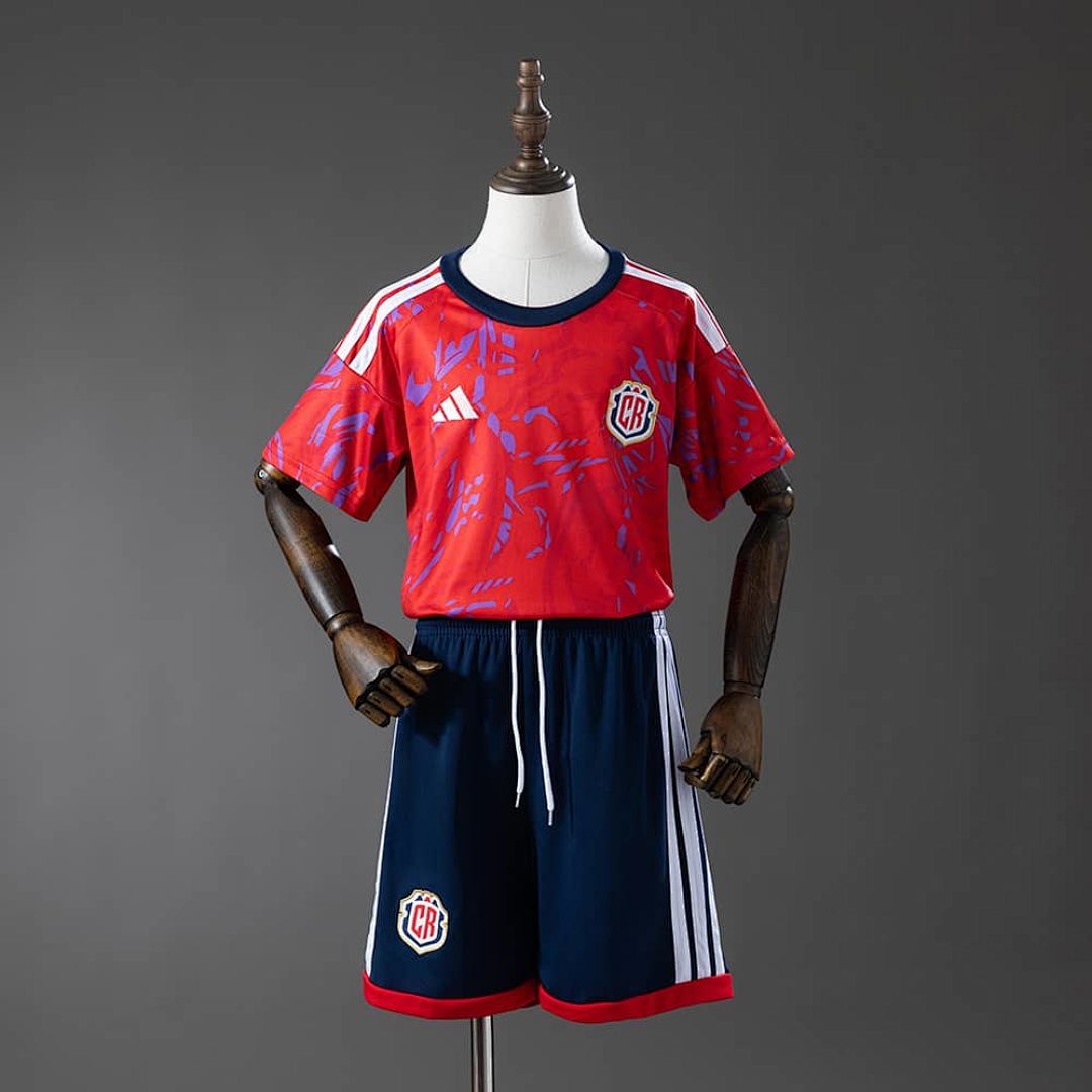 Costa Rica 2026 Home Kids Kit Jersey SIZE 16-28