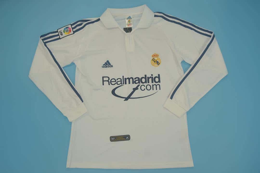 00-01 Real Madrid home long sleeve