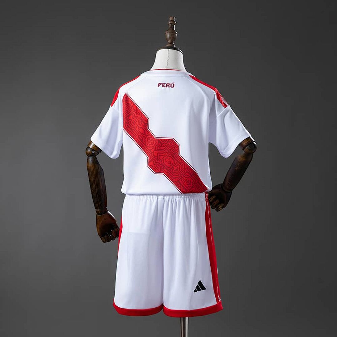 Peru 2026 Home Kids Kit Jersey Size 16-28 2