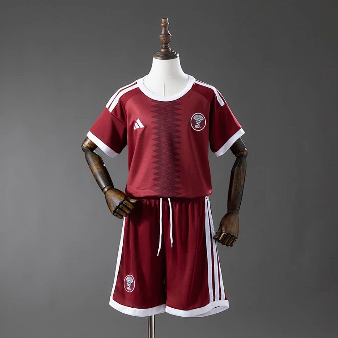 Qatar 2026 Home Kids kit Jersey SIZE 16-28