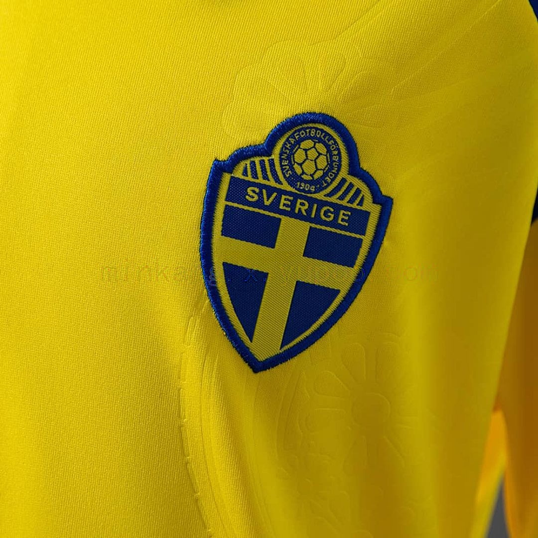 Sweden 2026 Home Kids Kit Jersey Size 16-28 8