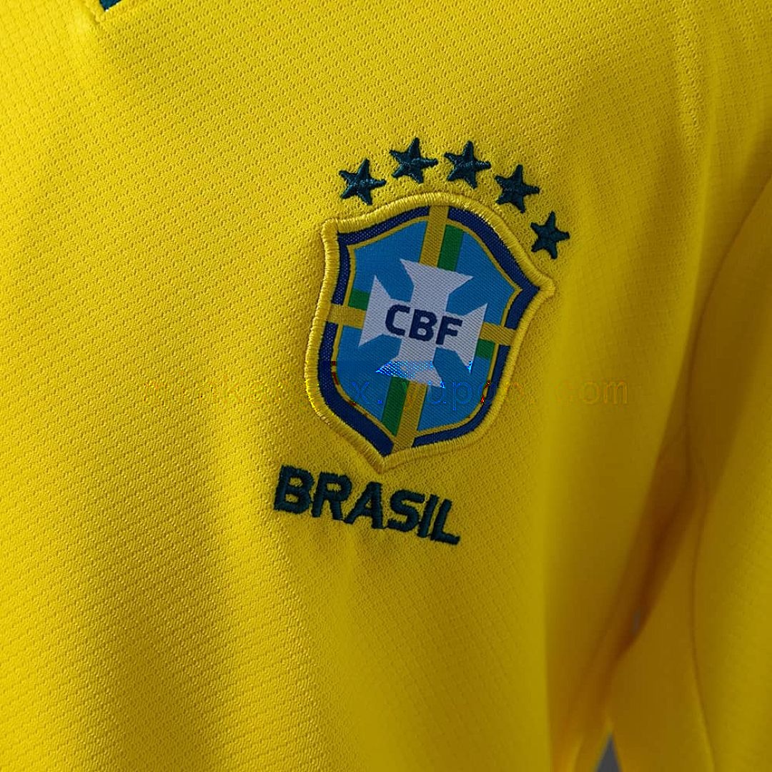 Brazil 2026 Home Kids Kit Jersey Size 16-28 7