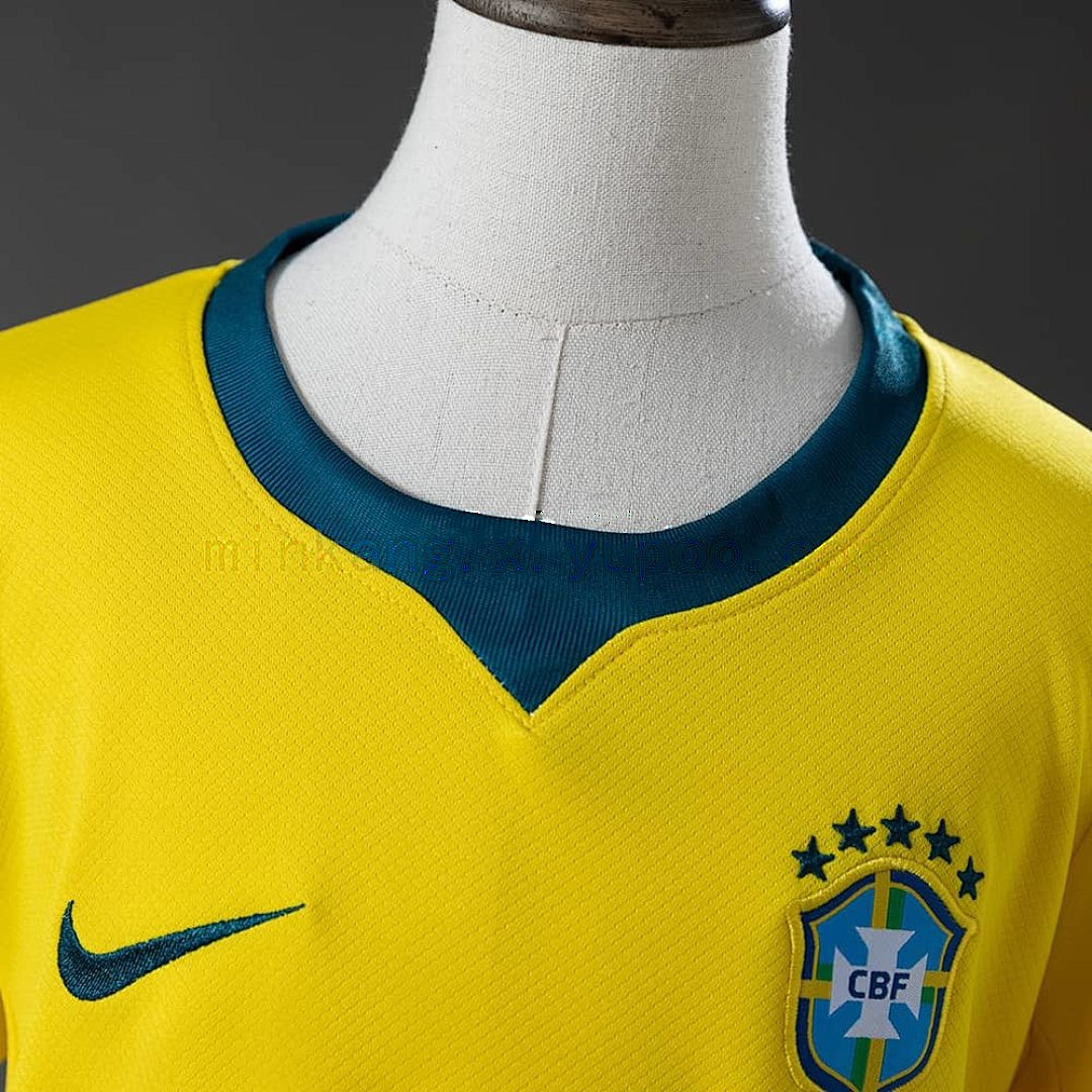 Brazil 2026 Home Kids Kit Jersey Size 16-28 8