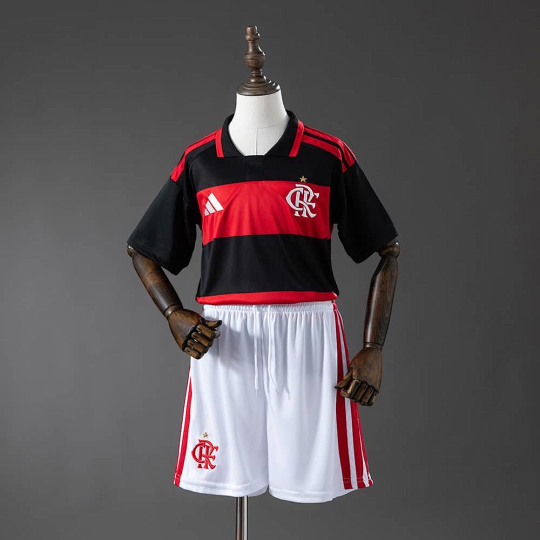 Flamengo 26_27 Home Kids Kit Jersey Size 16-28
