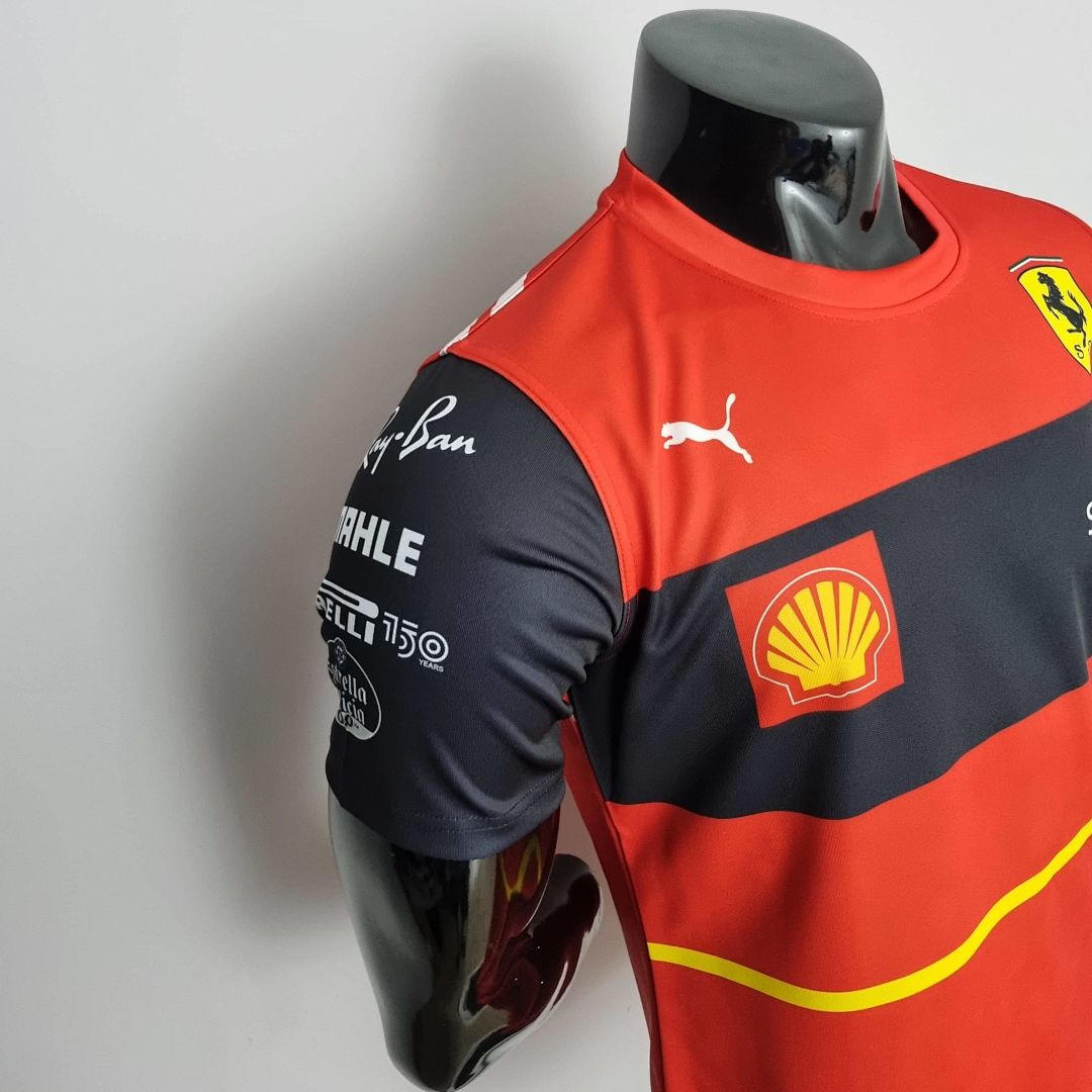 2022 F1 Formula One; Ferrari racing suit crew neck red 55 S-5XL 6