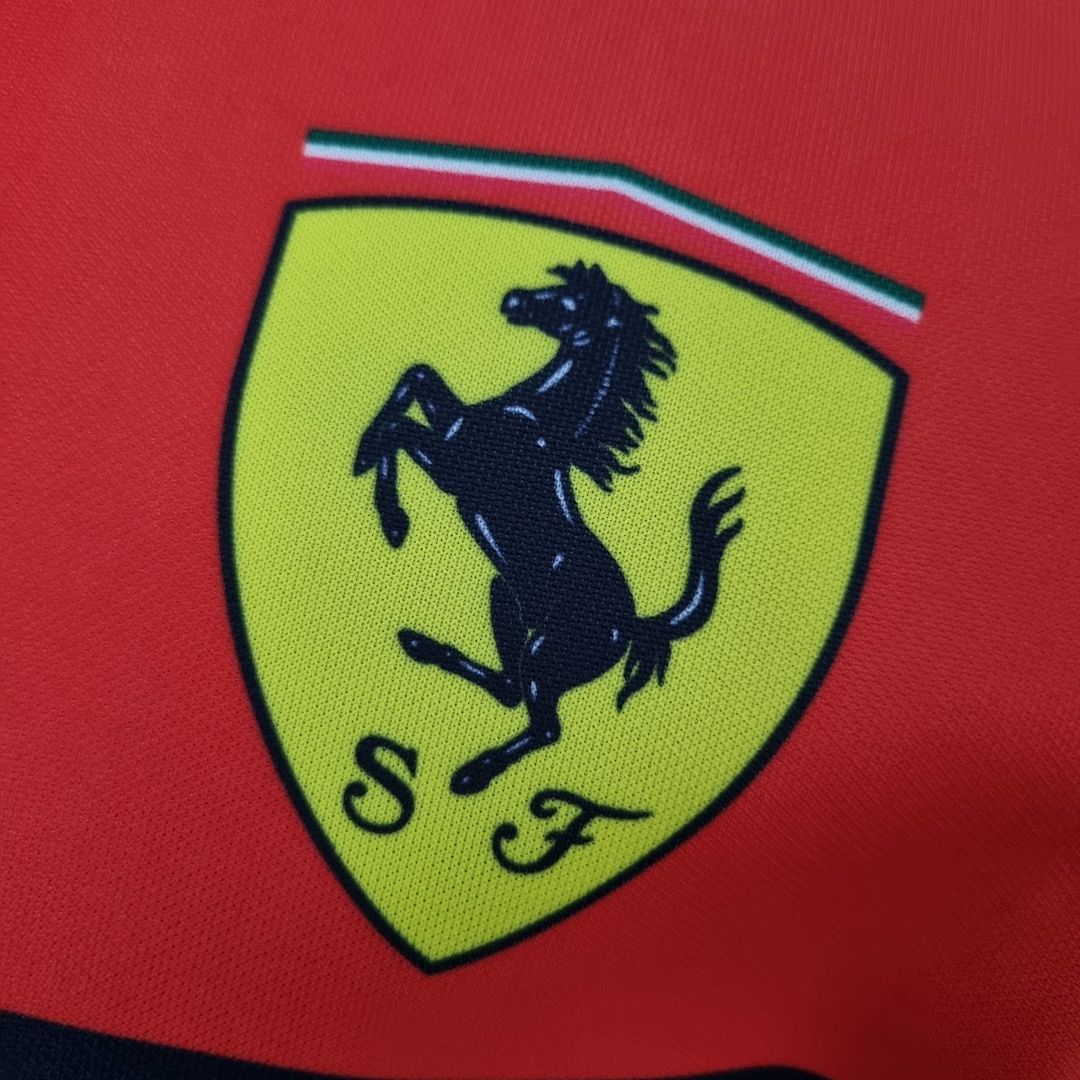 2022 F1 Formula One; Ferrari racing suit crew neck red 55 S-5XL 8