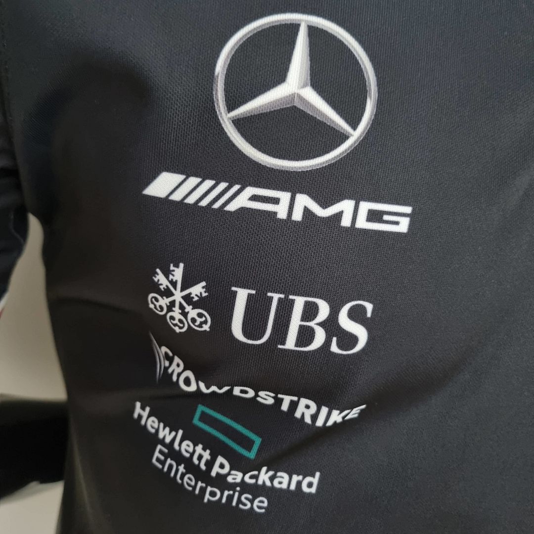 2022 F1 Formula One; Mercedes Benz #63 Polo Black s-5xl 4