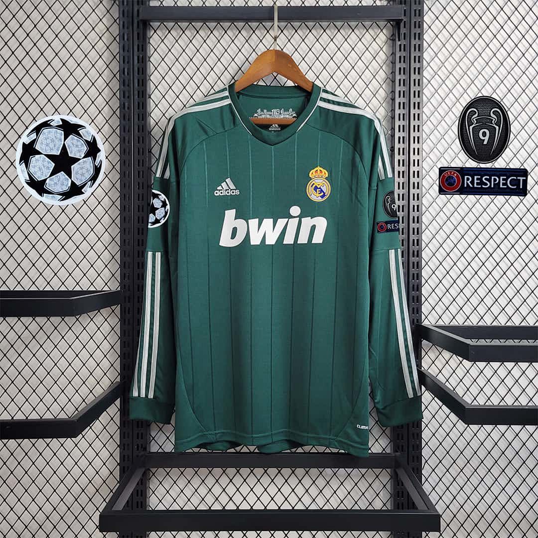 12-13 Real Madrid green third away long sleeve