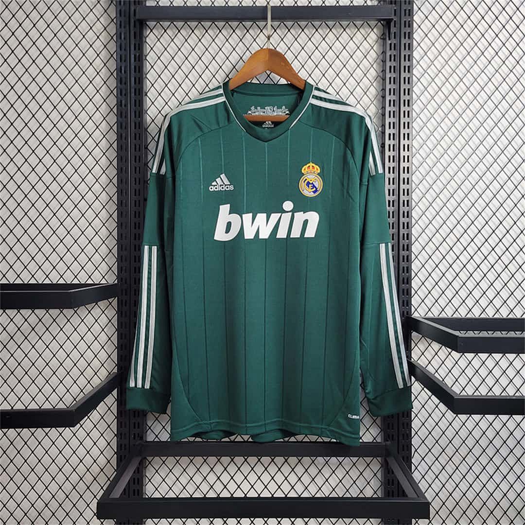 12-13 Real Madrid green third away long sleeve 7