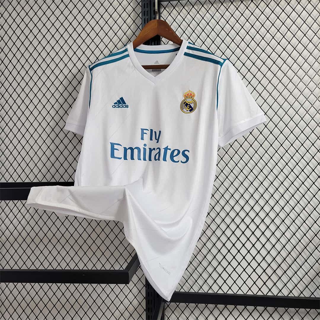 17-18 Real Madrid home white player version 12