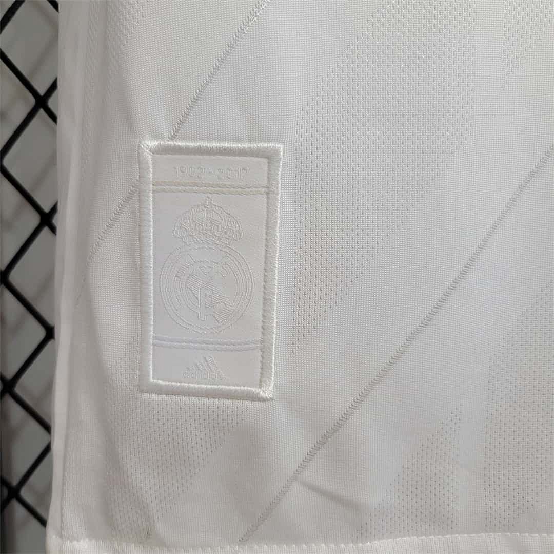 17-18 Real Madrid home white player version 13