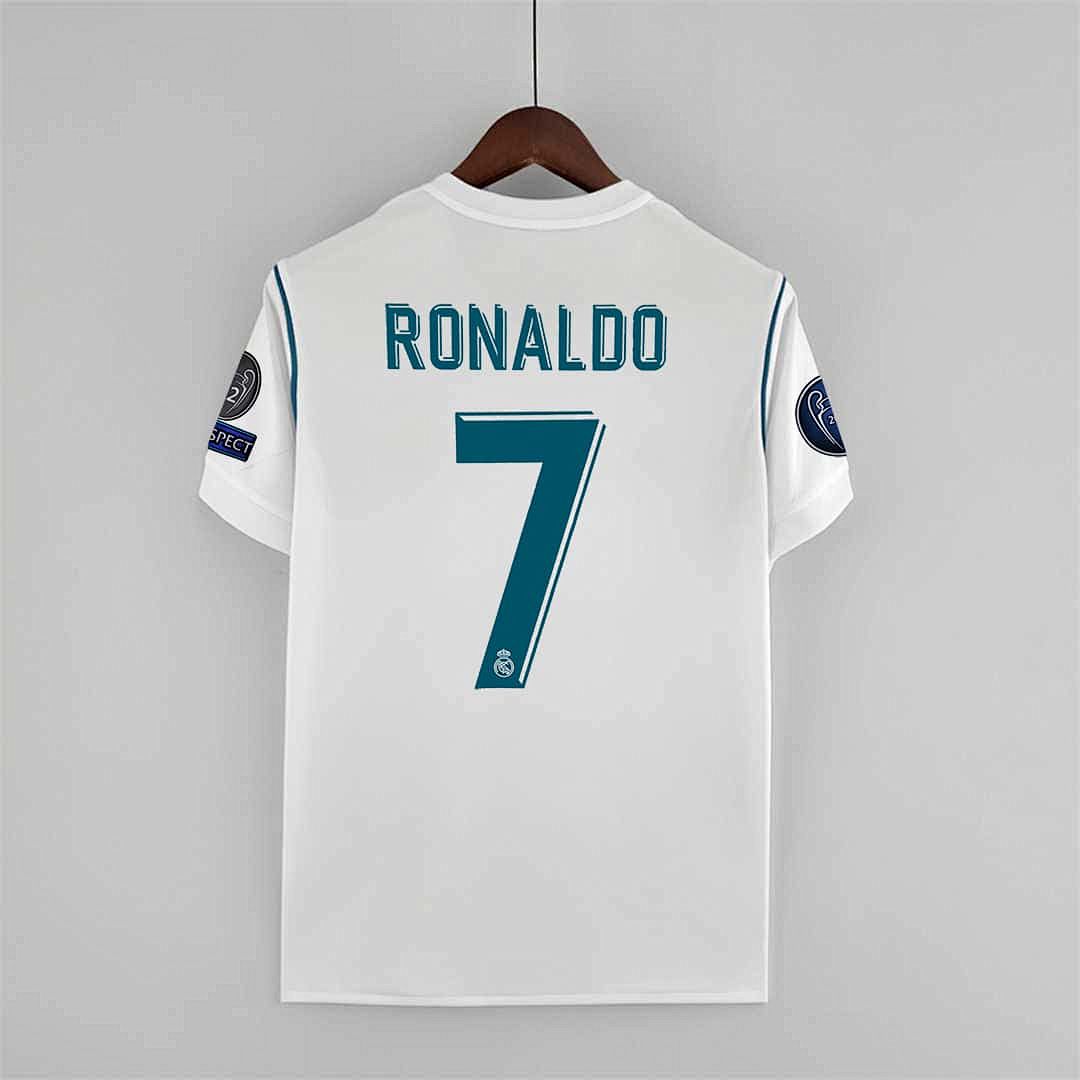 17-18 Real Madrid home white player version 4