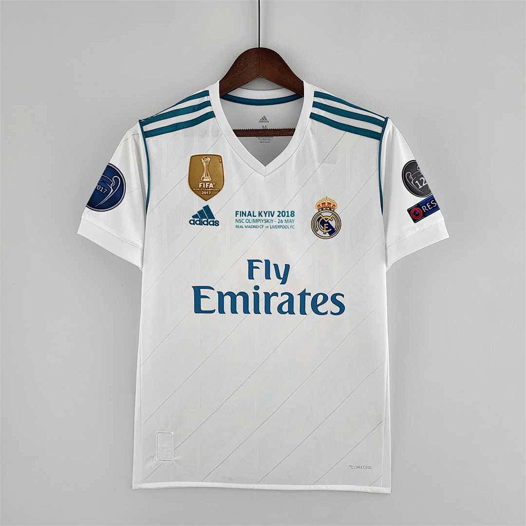 17-18 Real Madrid home white player version 5