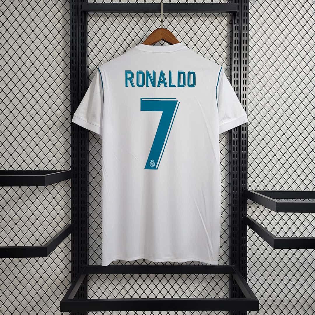 17-18 Real Madrid home white player version 6