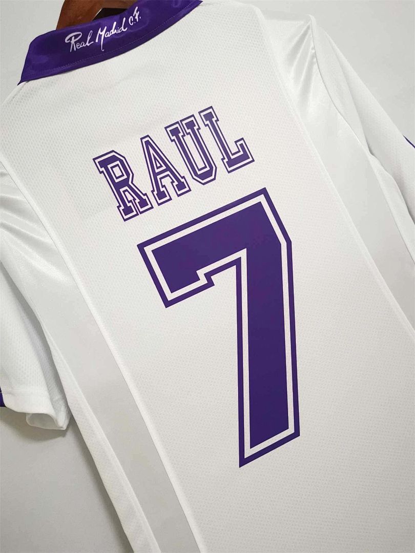 97-98 Real Madrid home champions league white champions 13