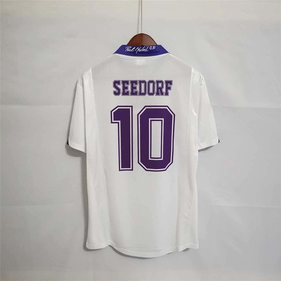 97-98 Real Madrid home champions league white champions 3