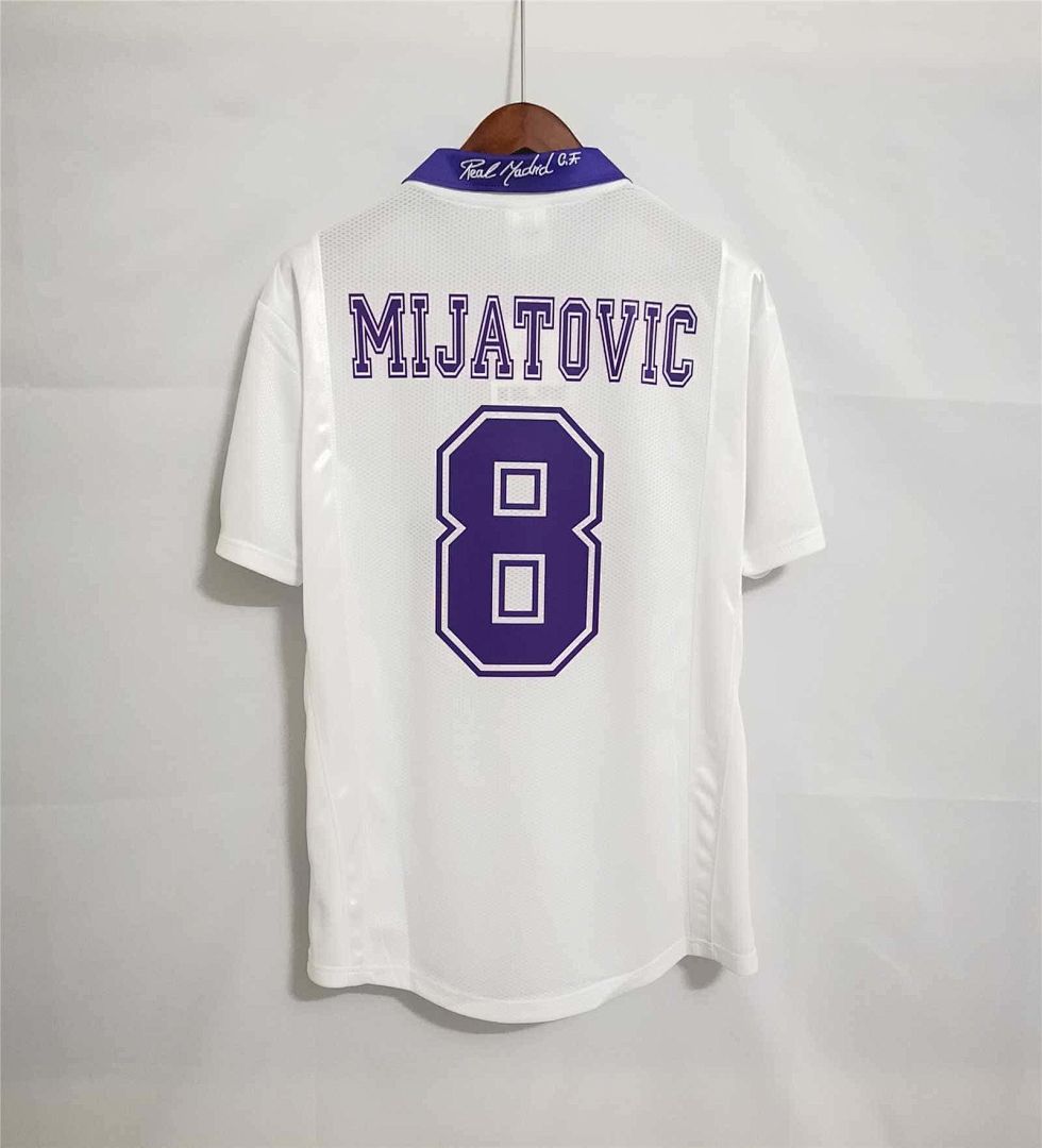 97-98 Real Madrid home champions league white champions 6