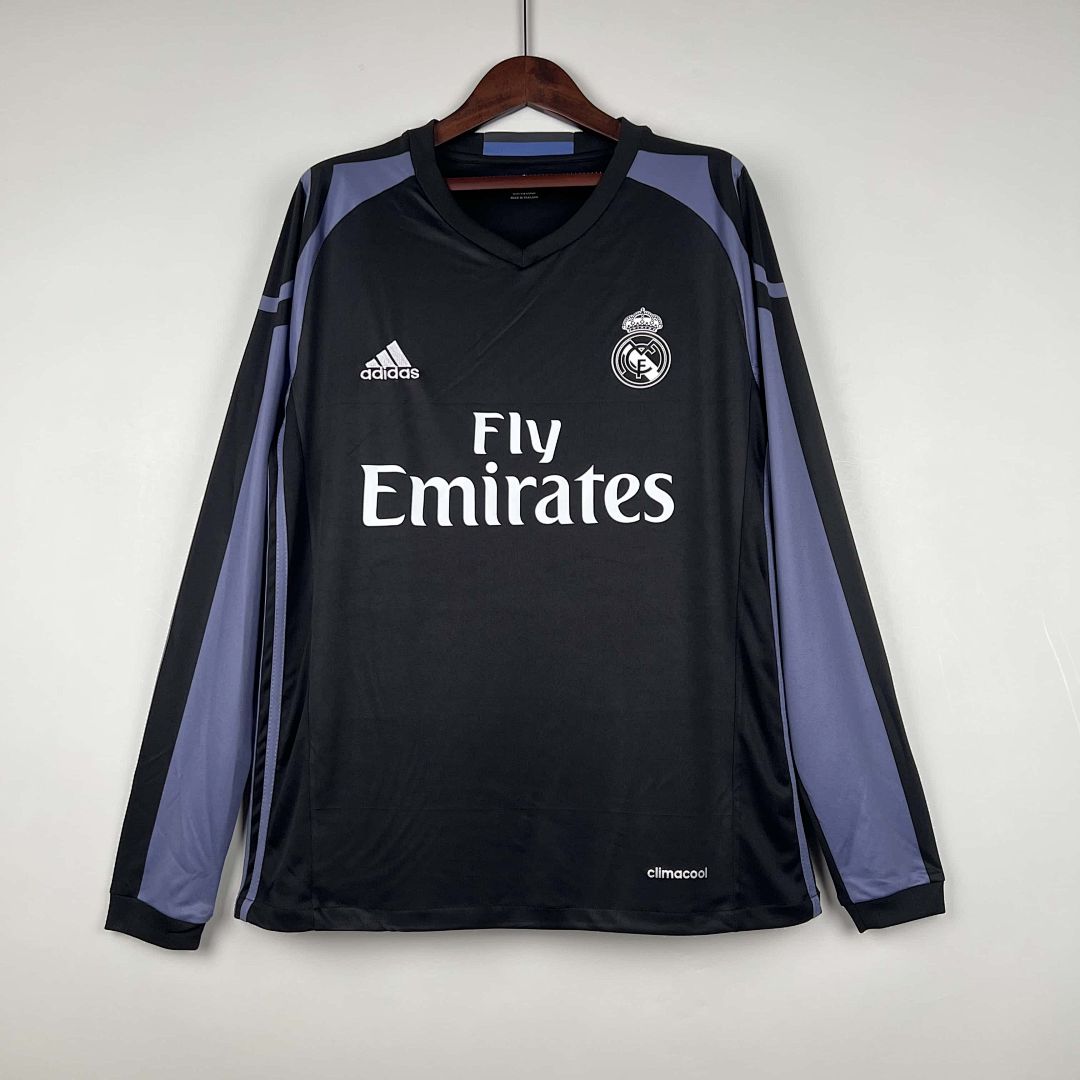 16-17 Real Madrid Retro Long Sleeve Third Away S-XXL