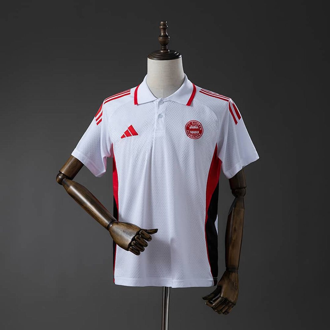 Bayern Munich 25_26 POLO - White & Red S-XXL