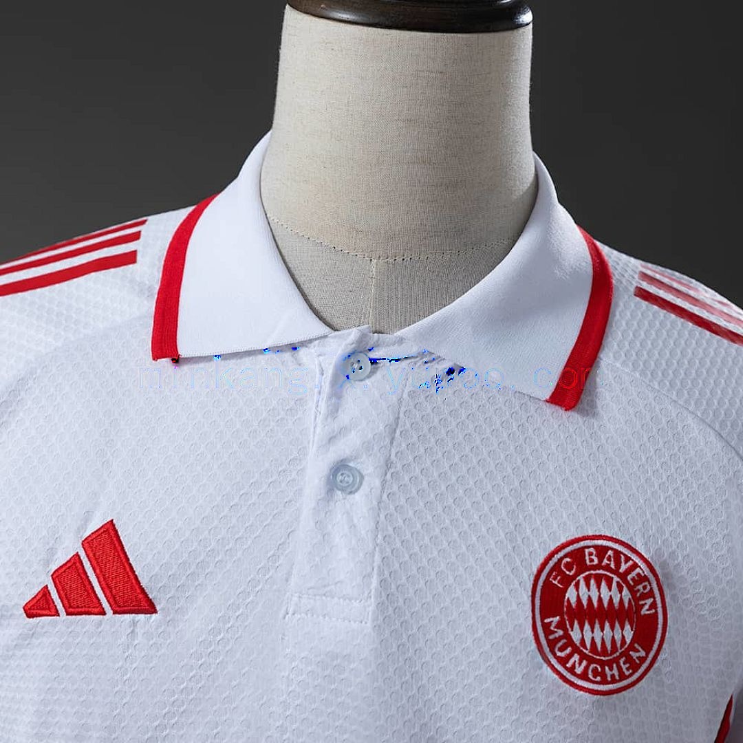 Bayern Munich 25_26 POLO - White &amp; Red S-XXL 6